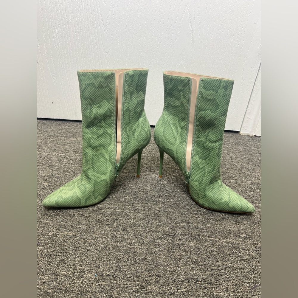 Snake Print Booties